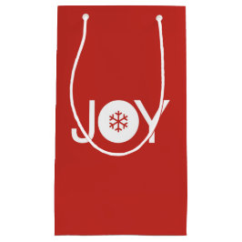 Joy jul Red Gift Bag