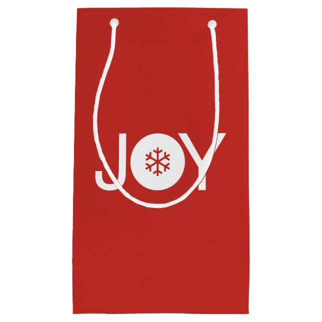 Joy jul Red Gift Bag (Framsidan)