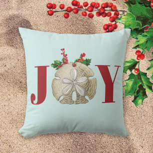 Joy jul Sand Dollar Holly Berries Kustal Kudde