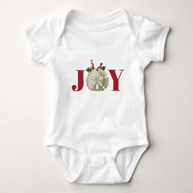 Joy jul Sand Dollar Holly Berries Kustal T Shirt (Framsida)