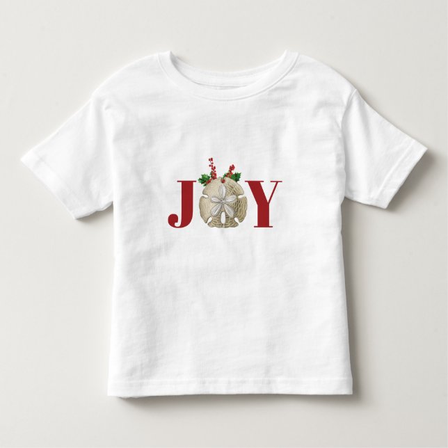 Joy jul Sand Dollar Holly Berries Kustal T Shirt (Framsida)