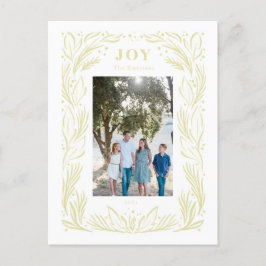 Joy Jul Wandeand Photo Grönt Vykort