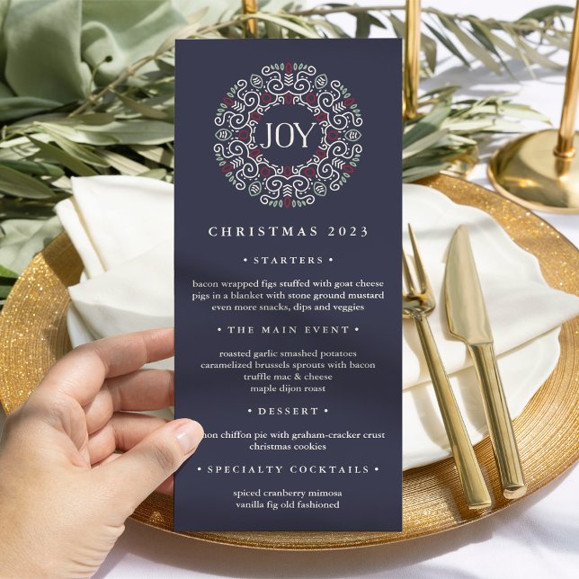 Joy | Juldag Meny (Skapare uppladdad)