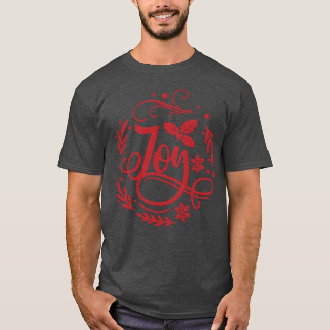 Joy julfamilj t shirt (Framsida)