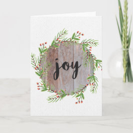 Joy - julhälsningskort helgkort