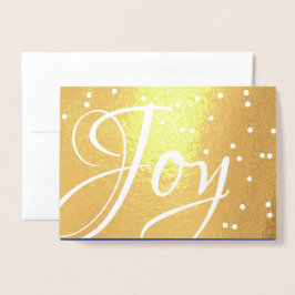Joy. Juli Helgdag Luxury Folierat Kort