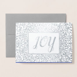 Joy. Juli Helgdag Luxury Folierat Kort