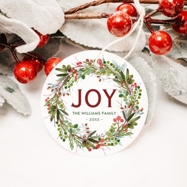 Joy - Julkrandefamiljen Namn Gåvor Etiketter (Skapare uppladdad)