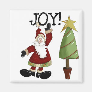 JOY Jultomten T-shirts och presenter Magnet