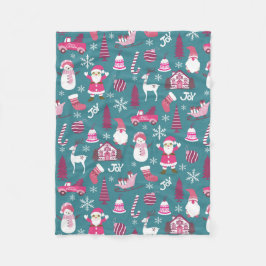 Joy julturkos fleecefilt