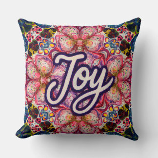 Joy Kaleidoscope Floral Pillow Kudde