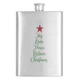 Joy Kärlek Peace Tro Julgran med Röda med Röda Fickplunta