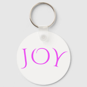 Joy Keychain - Anpassningsbar Text, Teckensnitt, F Nyckelring