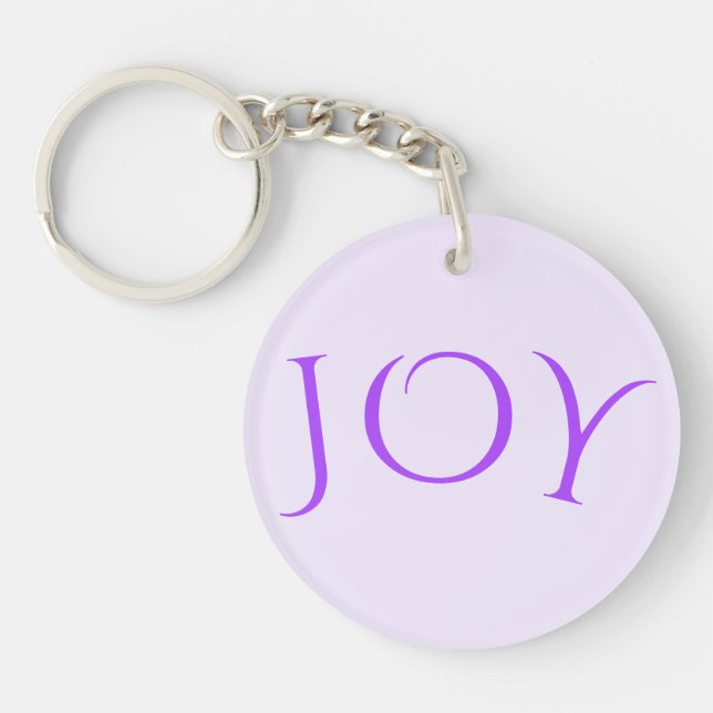 Joy Keychain Din design Välj text, teckensnitt, Fä (Framsidan)