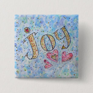 "Joy"-knapp för inspirationsgivande Ord Knapp