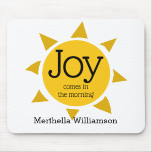 JOY KOMMER I MORGON Christian Personlig Musmatta