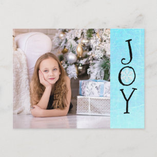Joy-kort för personlig Photo Family jul Helg Vykort