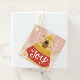 Joy. Kute vinterviltbjörn Gåvor Etiketter