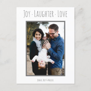 Joy LaughKärlek Julfoto-kort Helg Vykort