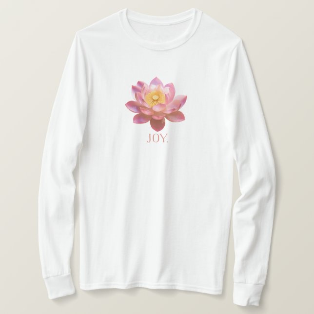 Joy Lotus T-shirt. T Shirt (Design framsida)