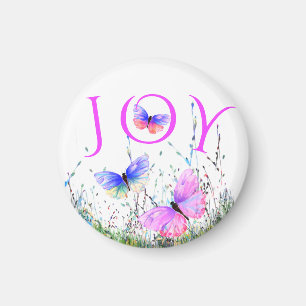 Joy Magnet - Färga fjärilar som flyger i naturen
