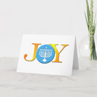 Joy Menorah Card Helgkort