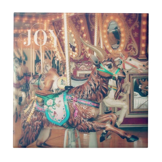 Joy Merry Goat Kakelplatta (Framsidan)
