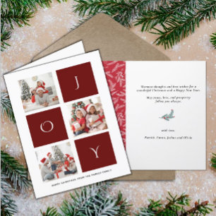 Joy Minimalist   Tre julklappar Helgkort
