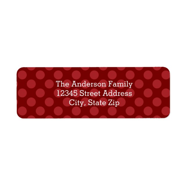 Joy Mod Dots - Returadressetikett Returadress Etikett (Framsidan)