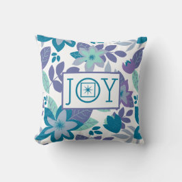 Joy Modern botaniska Blommigtens Helgdag jul Kudde