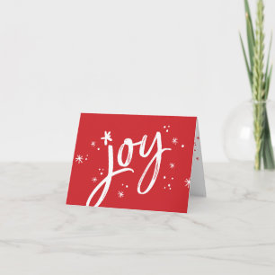 JOY modern Corporations Julhälsningar rödsparkling Helgkort