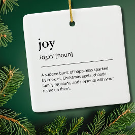 Joy Modern jul-Helgdag dekorfamilj - minimalt Julgransprydnad Keramik