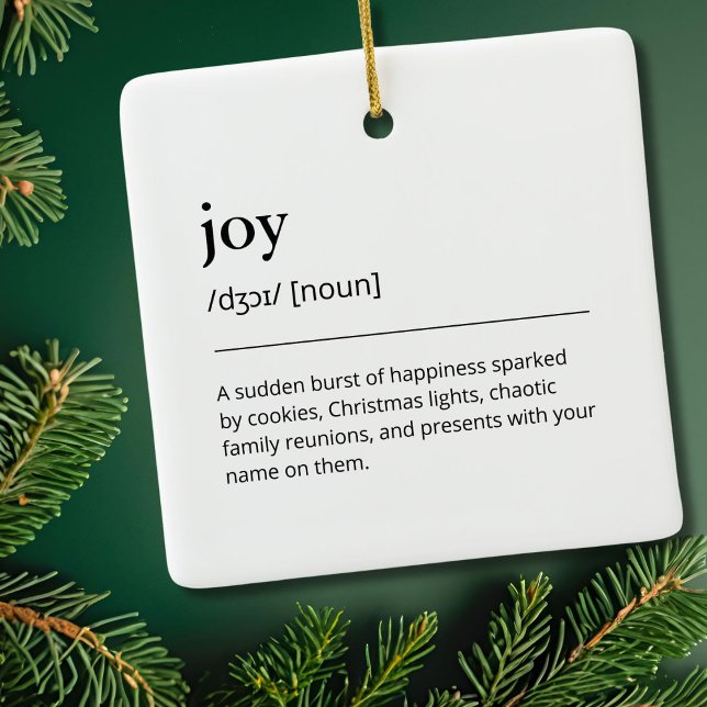 Joy Modern jul-Helgdag dekorfamilj - minimalt Julgransprydnad Keramik (Skapare uppladdad)