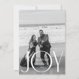 Joy Modern jul Photo Minimal Design Julkort