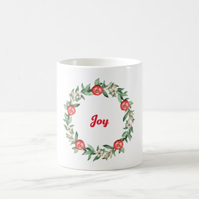 Joy Mugg-Rosa Blommigt & Pomegranate Design Kaffemugg (Center)