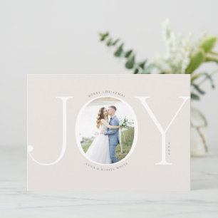 Joy Newlyged jul Photo Card Julkort