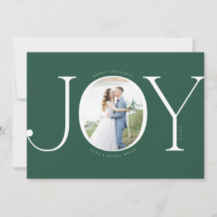 Joy Newlyged jul Photo Card Julkort