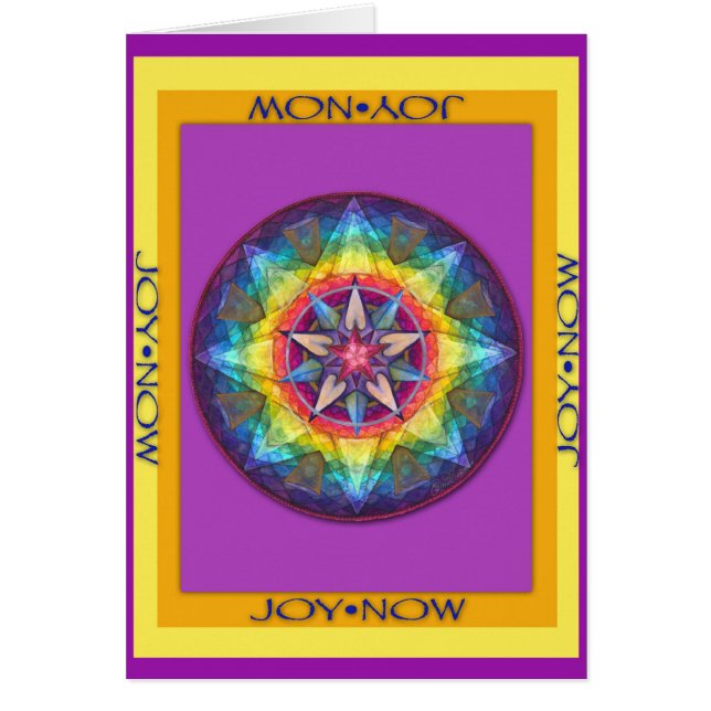 Joy Now Card Hälsningskort (Framsidan)