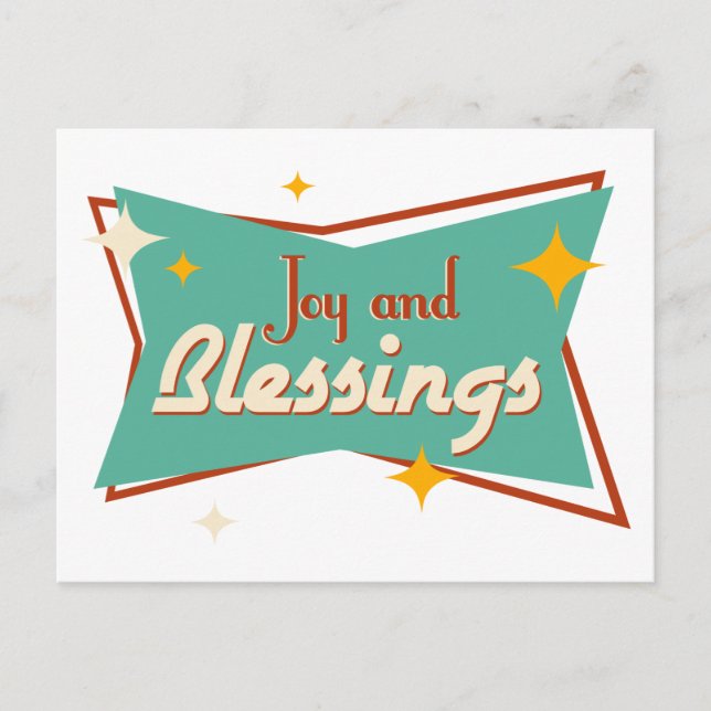 Joy och Blessings Helg Vykort (Framsida)