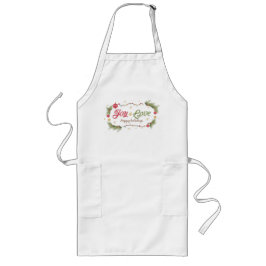 Joy och Kärlek Glad helg Långt Förkläde