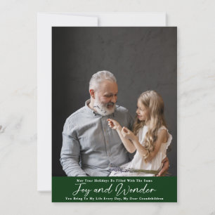 Joy och med Barnbarn Julkort