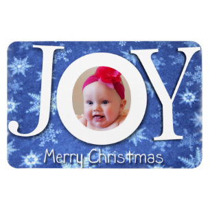 Joy och Snö Photo Premium Magnet