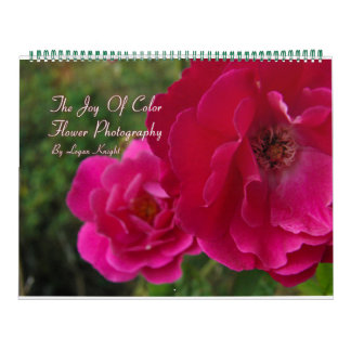 Joy of Färg Blomsterfotografi Kalender