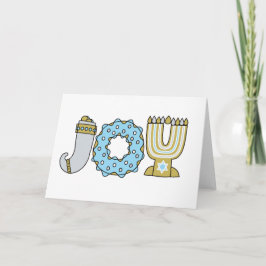 JOY of Hanukkah Helgkort