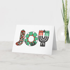 JOY of Kwanzaa (Standard) Helgkort
