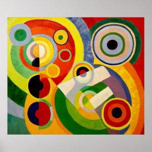 Joy of Life - Abstrakt Classic av Robert Delaunay Poster