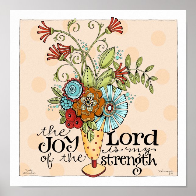 Joy of the Lord - 12 x 12 Art Print Poster (Framsidan)