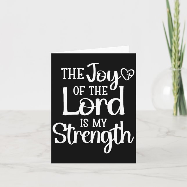 Joy Of The Lord Is My Strength  Kort (Framsida)