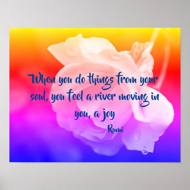 Joy of the Soul Ro inspirational Quote Poster (Framsidan)