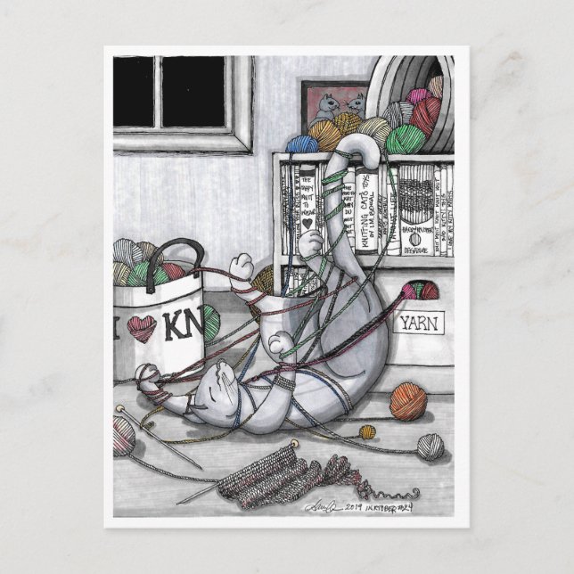 Joy of Unraveling vycard Vykort (Framsida)